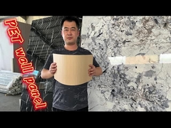 Panneau mural en charbon de bois de bambou de marbre à haute brillance