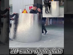 Fabrique personnalisée de haute qualité PET ondulation d'eau bambou charbon de bois panneaux de placage