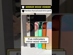 5 MM Produit à vendre à chaud Panneau murale miroir imperméable au vent Bambou Charbon de bois Finition