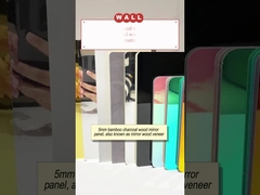 Produit de vente à chaud 5 mm Miroir panneau mural en PET imperméable à l'eau Bambou Charbon de bois Faisceau