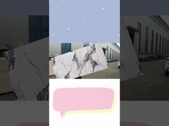 Panneau de marbre murale de 5 mm de haute brillance moderne et attrayant pour la feuille de marbre PVC intérieure