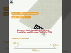 ODM d'OEM étanche à l'humidité imperméable en bambou de panneau de particules de charbon de bois de tissu de 5mm 8mm