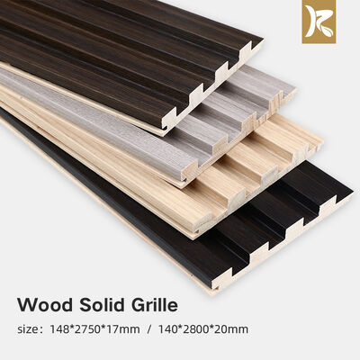 Qualité  Environmental Protection Wall Panel Wood Grille Groove Solid Wood Wall Panel Usine