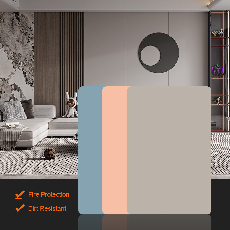 Largeur 1.22m de panneaux de mur de PVC de sensation de peau de décoration intérieure d'administration