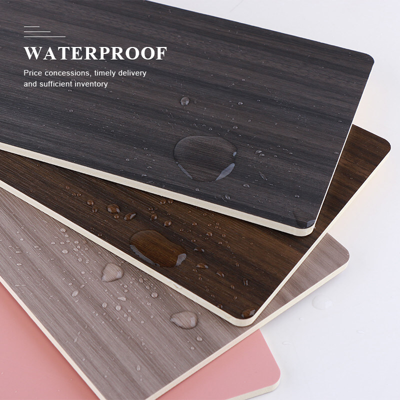 Panneautage en bambou de mur de fibre de PVC de grain en bois décoratif ignifuge écologique