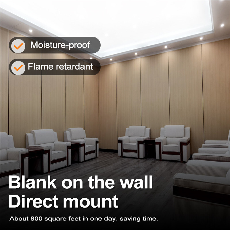 Panneau mural en bois de grain de PVC de 5 mm en bambou flexible en charbon de bois