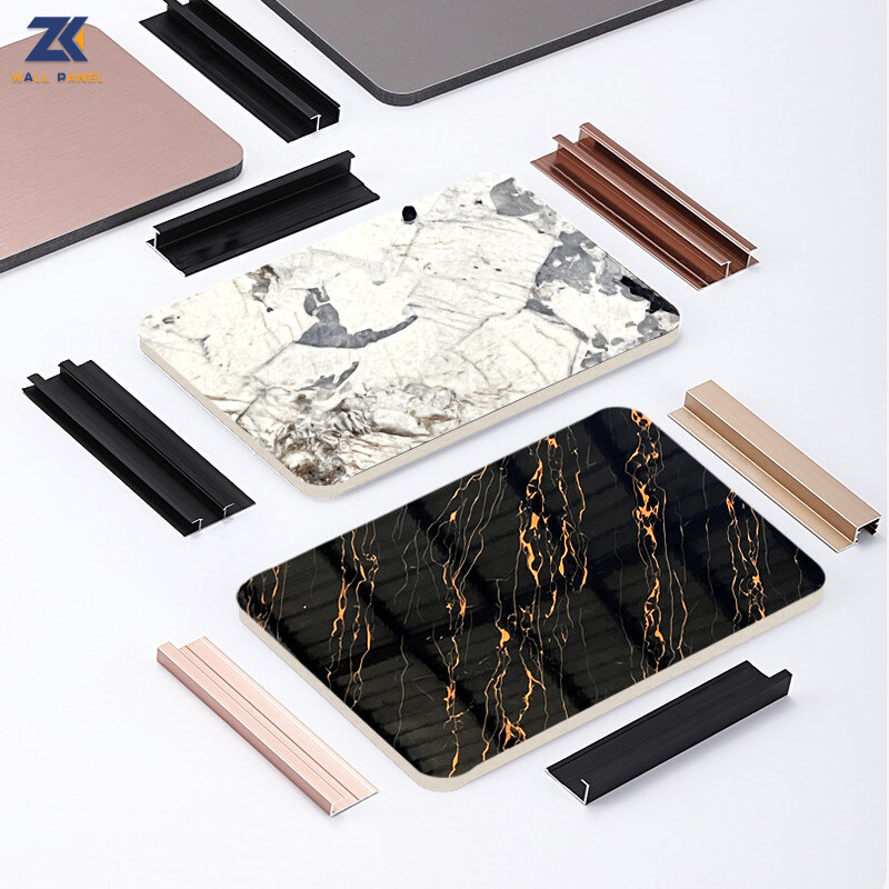 Panneau de mur en bambou de marbre à haute brillance de charbon de bois d'ANIMAL FAMILIER des ventes directes 1.22*2.44 M d'usine