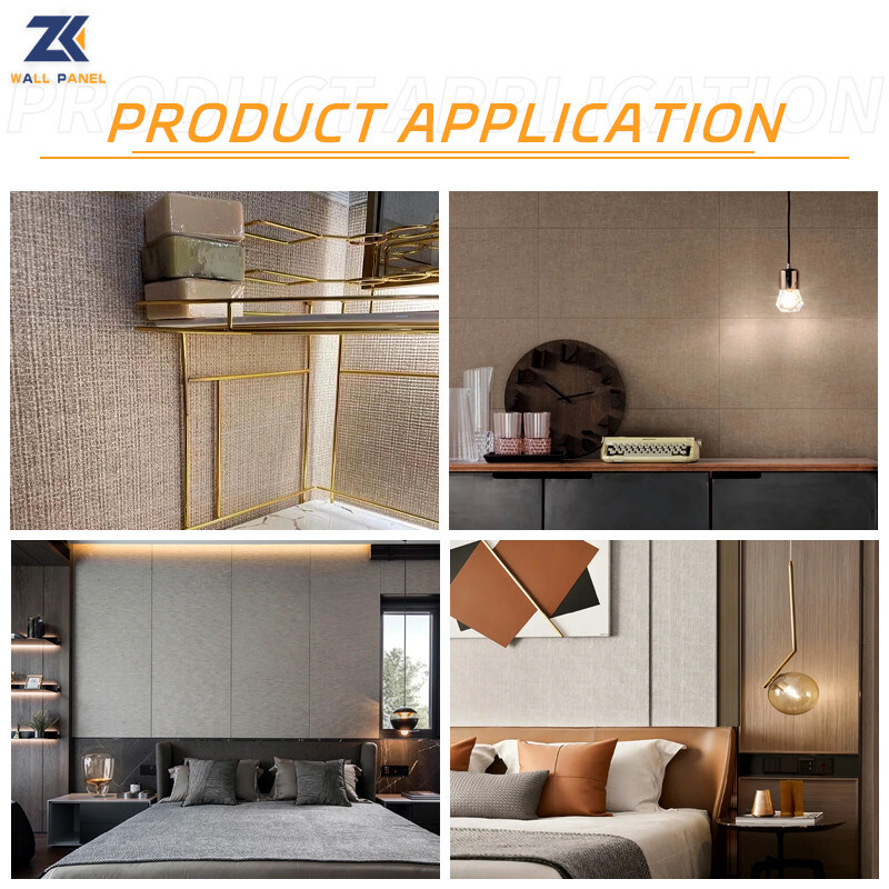 Panneau de mur imperméable de tissu de charbon de bois de bambou de décoration intérieure de produits chauds