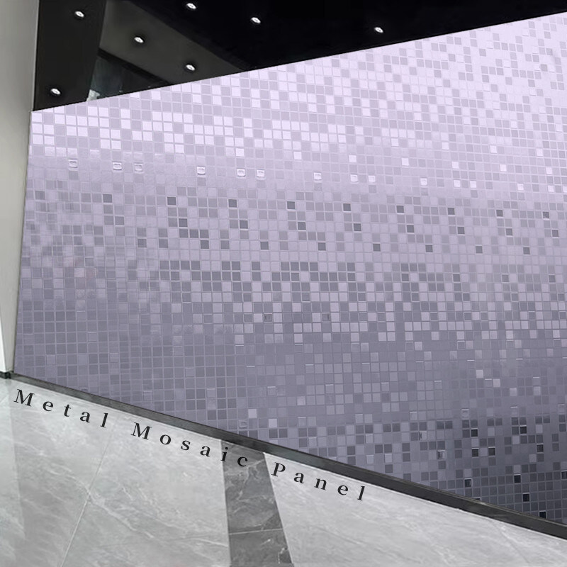 Décoration murale en mosaïque Panneau mural en PET Panneau mural en bambou en fibre de charbon de bois