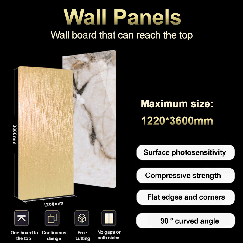 Panneau mural en marbre en PET en fibre de bois en bambou