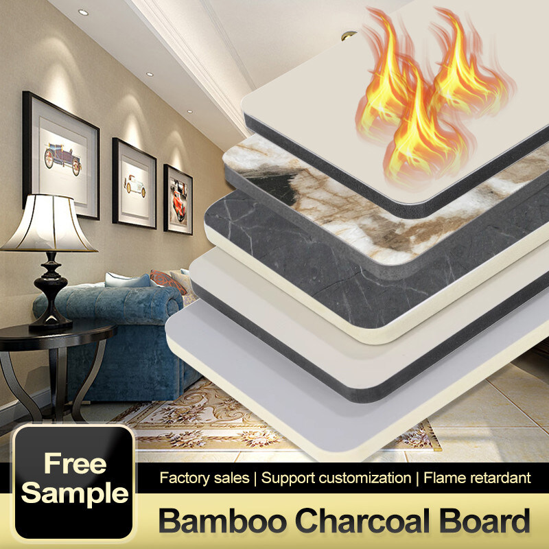 Panneau de feuille de marbre moderne de luxe Décoration murale Panneau de cristal de bambou