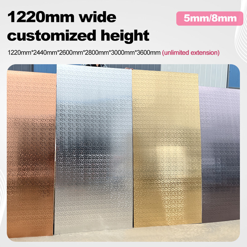 Décorations murales pour la maison Panneau mural en PET résistant à l'humidité