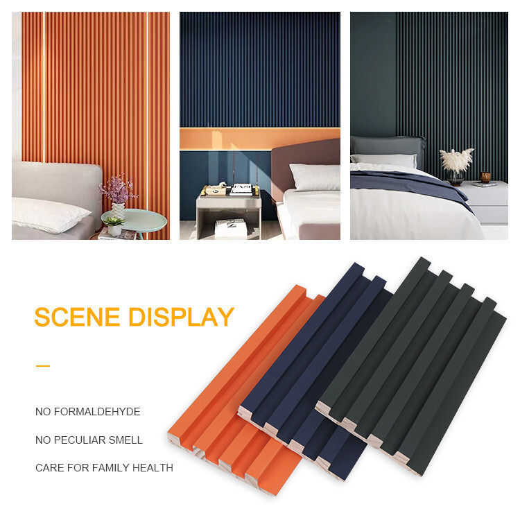 Panneau de mur d'intérieur composé intérieur du panneau de mur de PVC de la décoration WPC d'usine WPC