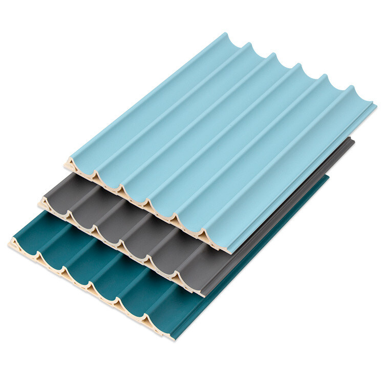 Panneau 15mm rond extérieur de gril de plafond en bois décoratif de 3D WPC