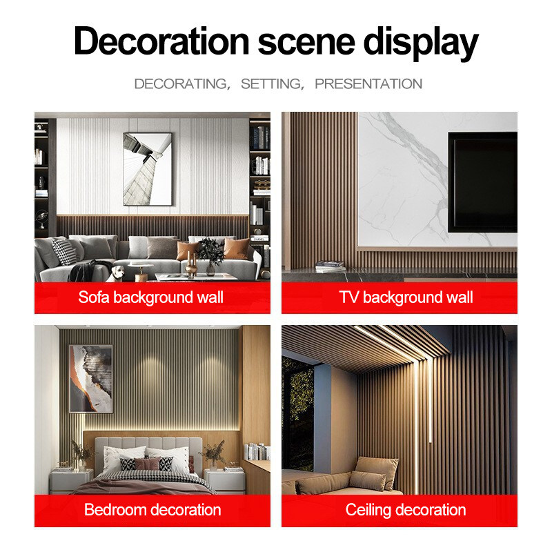 Panneaux muraux en WPC décoratifs intérieurs 3D Panneau de gril en bois massif