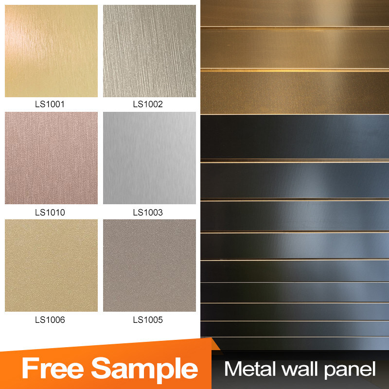 Décoration en PVC Bambou Charbon de bois Plaque murale métallique à haute densité Panneaux de mur intérieur