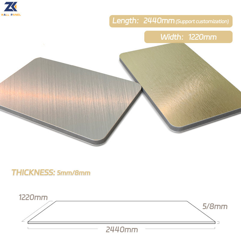 Panneaux de mur insonorisés imperméables de placage en bois en métal de simulation de décoration intérieure