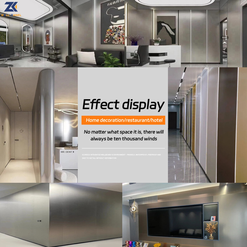 Panneaux de mur insonorisés imperméables de placage en bois en métal de simulation de décoration intérieure