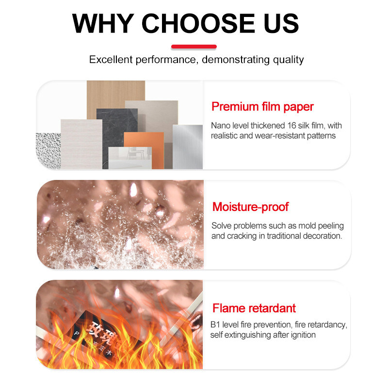 Panneaux muraux en PVC intérieurs pour hôtel