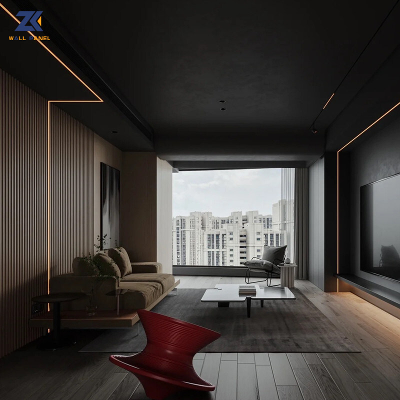 intérieur décoratif de panneau de mur de fibre de bambou en métal de 1.22*2.6m