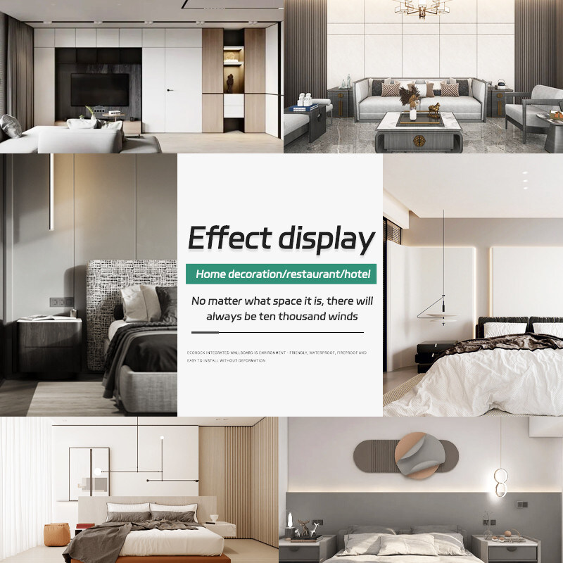 Le panneau de mur en bambou de fibre de bois de décoration intérieure de 8 millimètres ignifugent le placage en bois se sentant de peau