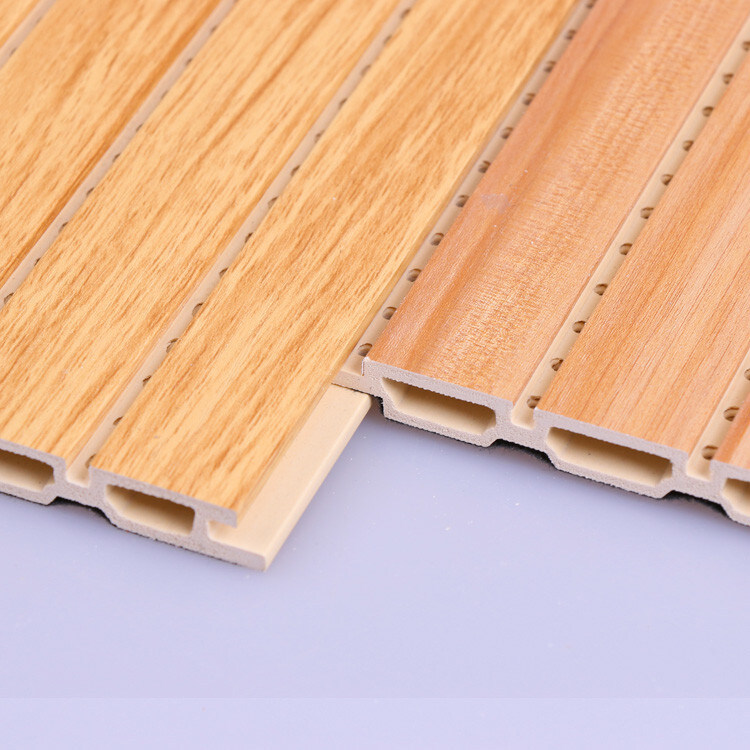 Panneau de mur insonorisé ignifuge décoratif de WPC 1.22*3m 1.22*2.8m