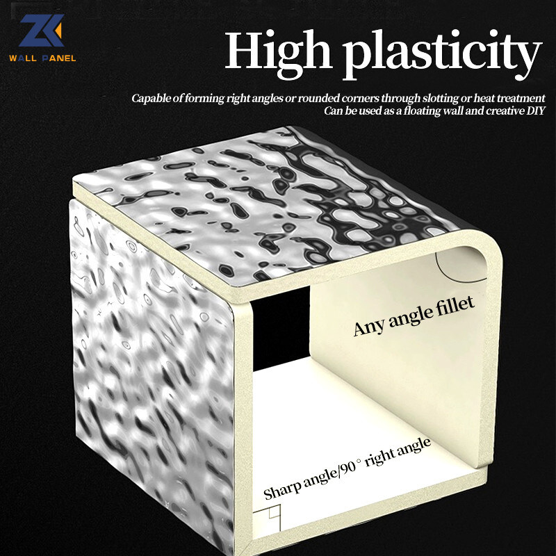 Le bois d'ondulation de l'eau de l'ANIMAL FAMILIER 3D plaquent le panneau de mur en bois de charbon de bois en bambou à haute densité de 8mm