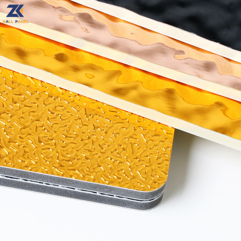 Panneau de mur décoratif intérieur de mur d'ondulation de l'eau de panneau de façade ondulée de lobby