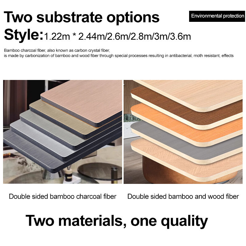 Panneaux de cristal de bambou décoratif intérieur Panneaux de faisceau de bois