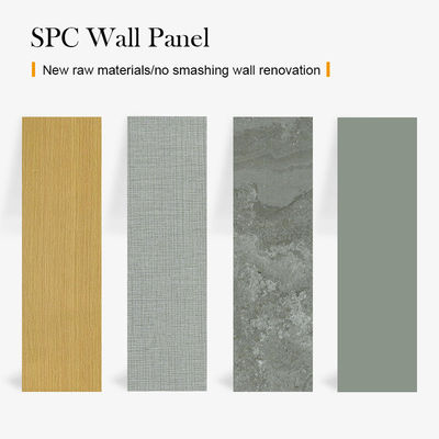 Panneaux muraux SPC à haute résistance à l'eau Carreaux modernes de luxe Marbre finition de pierre Matériau composite plastique
