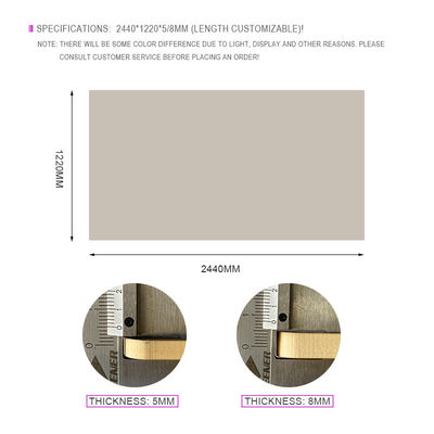 Largeur 1.22m de panneaux de mur de PVC de sensation de peau de décoration intérieure d'administration