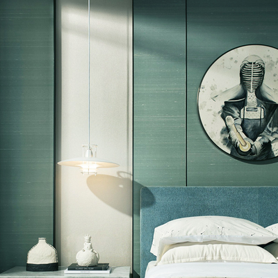 Interiors Homes 8mm Charbon De Bambou Tissu Imperméable PVC Panneau Mural