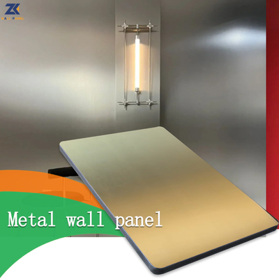 Le bois en métal plaquent les panneaux de mur décoratifs ignifuges imperméables solides de PVC