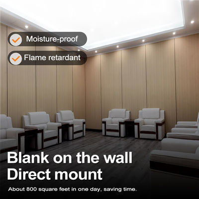 Panneau mural en bois de grain de PVC de 5 mm en bambou flexible en charbon de bois