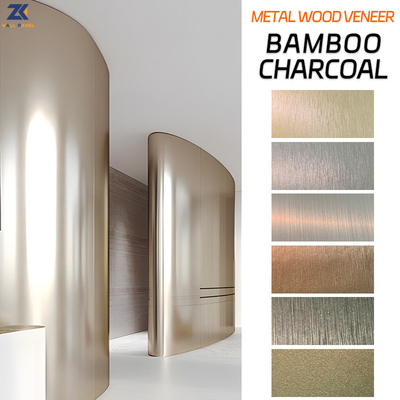Panneau de particules simulé de charbon de bois de bambou en métal insonorisant