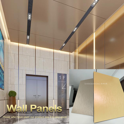 Panneau mural en marbre en PET en fibre de bois en bambou