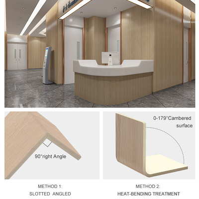 Placage en bambou moderne en bois de charbon de bois de décoration d'hôtel lambrissant 5mm 8mm