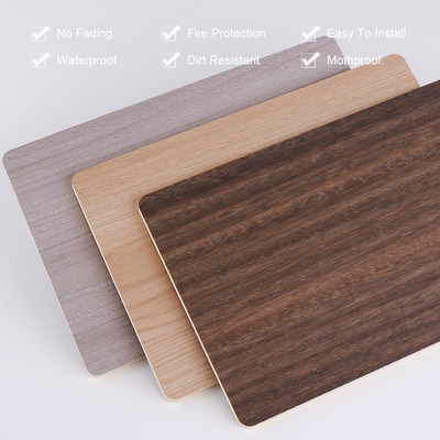 Preuve en bois de moule de panneaux de mur de grain de Crystal Bamboo Charcoal Wood Veneer de carbone