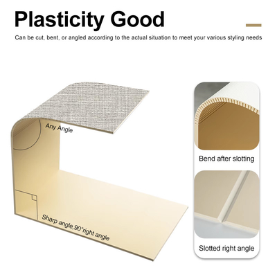 PVC en bambou en charbon de bois placage intérieur décoratif Panneaux muraux en bois