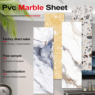 Décoration mboo Charbon de bois Faisceau de bois moderne de luxe PVC feuille de marbre