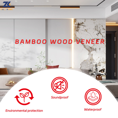 Panneaux de mur en bois de placage en métal de bambou de panneau de fibres agglomérées imperméable et étanche à l'humidité de charbon de bois