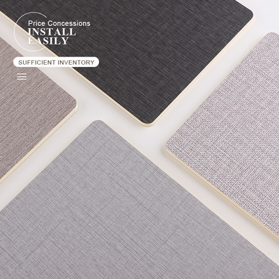 Lambris de mur en fibre de bambou en tissu imperméable décoratif de luxe