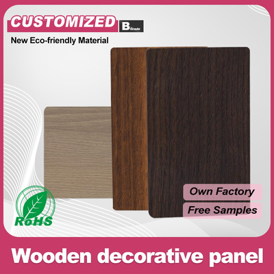 Bambous Charbon de bois Faisceau de bois de grain Bois de bois de charbon Panneau mural en PVC étanche