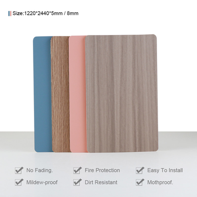 En bambou inodore grain en bois de panneau de mur de fibre stratifié 1220*2440mm