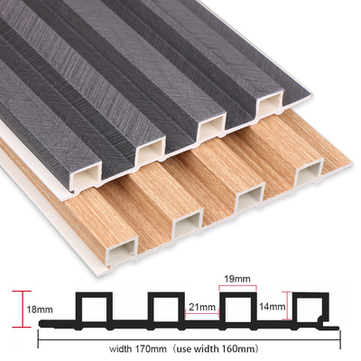Le panneau de mur en plastique en bois adapté aux besoins du client de gril a tuyauté WPC 1220*3000mm