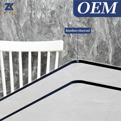 Panneau de mur en bois de placage de Crystal Board Simulation Waterproof Marble de carbone