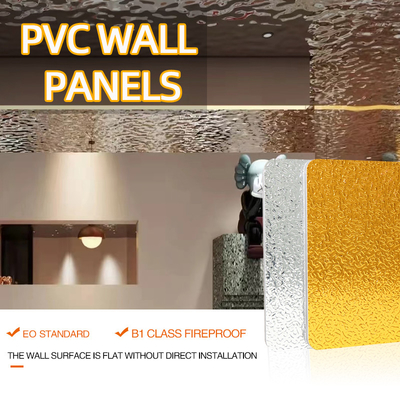 ODM d'OEM en bambou de panneaux de mur de fibre de PVC de panneau d'ondulation de l'eau