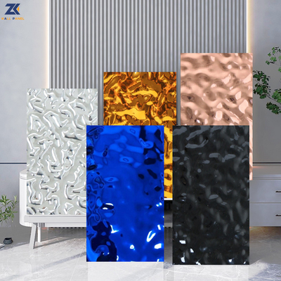 Panneau de mur décoratif intérieur du panneau 3D d'ondulation de l'eau d'ANIMAL FAMILIER de PVC