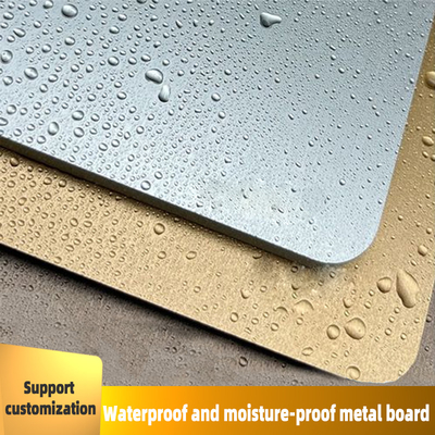 Le bois en métal plaquent les panneaux de mur décoratifs ignifuges imperméables solides de PVC