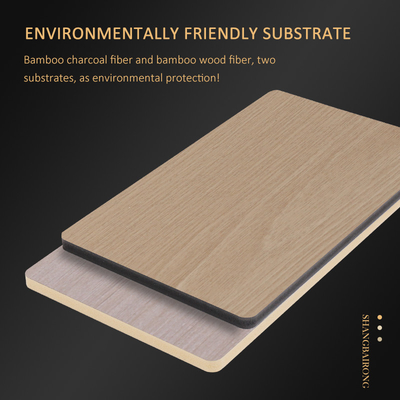 Panneau de mur imperméable de tissu de charbon de bois de bambou de décoration intérieure de produits chauds